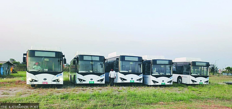 Electric vehicles meant to boost Lumbini tourism lie idle