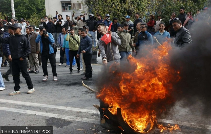 UML hits the streets demanding party chair Oli’s release