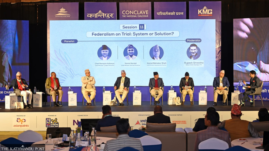 Chief ministers debate future of federalism on the second day of Kantipur Conclave 2026