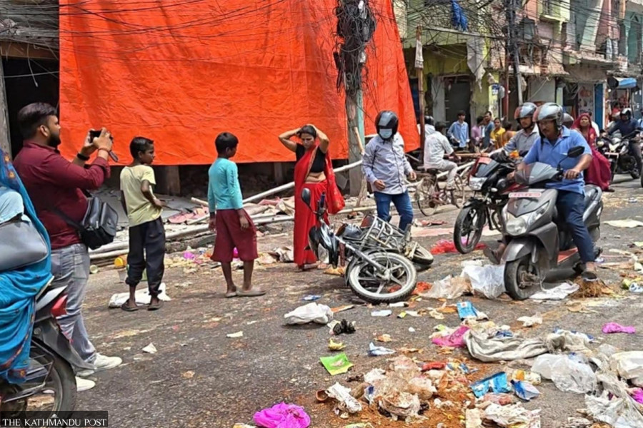  Birgunj sanitation workers strike demanding pay hike
