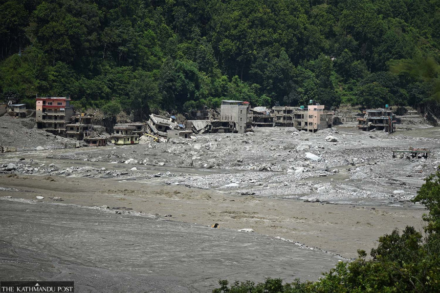 UNDP estimates 2.2 million tonnes of debris from Nepal’s Bhotekoshi–Trishuli floods