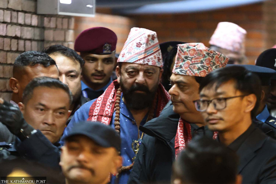 Bollywood star Sanjay Dutt in Nepal