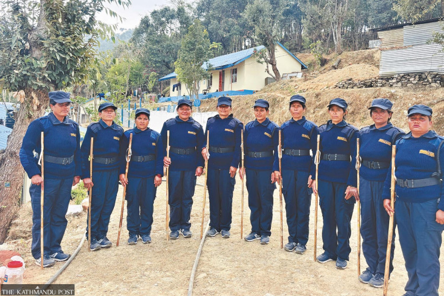 Women serve as election police, men handle home duties