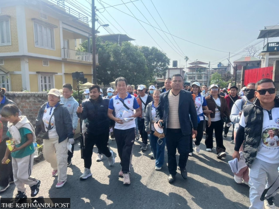 Dharan rallies to Harka Sampang’s beat as rivals stay quiet