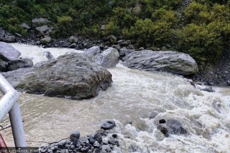  Melamchi water supply halted after flood damages temporary intake dam