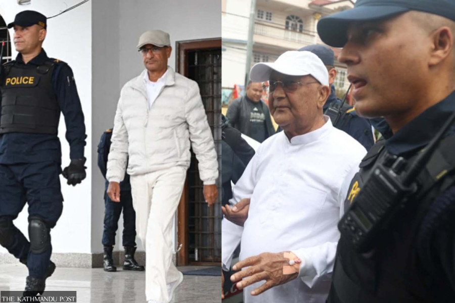 Court remands Oli, Lekhak to five days in custody