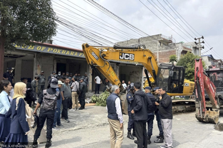 Pokhara starts demolition drive against Phirke river encroachment