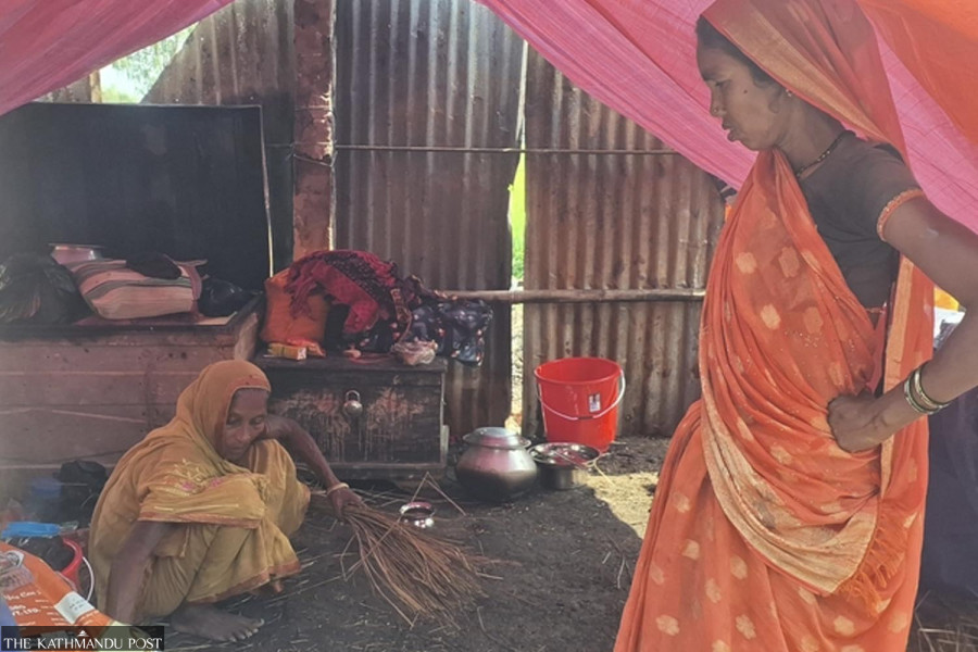 For Saptari’s fire-hit families, there is little to celebrate this Dashain 