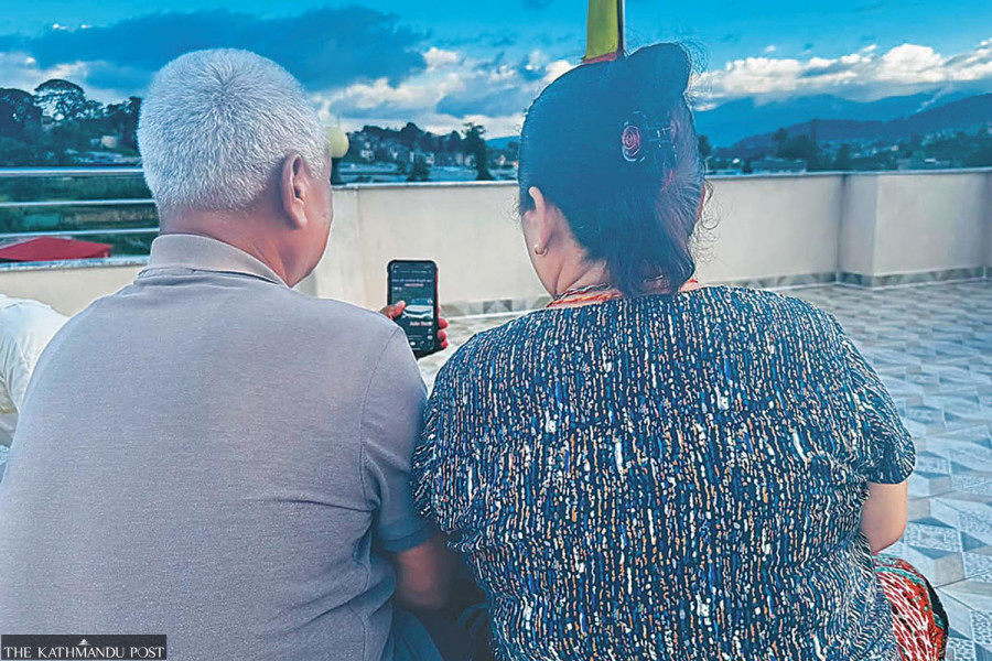 How video calls have become the new daily ritual for lonely Nepali parents
