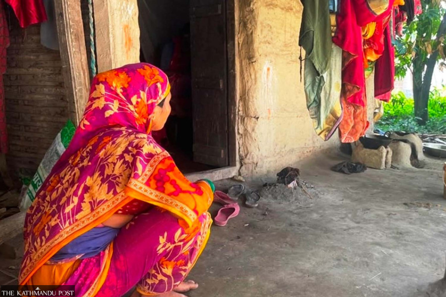  Woman delivers baby on street outside Saptari hospital as couple can’t afford blood test
