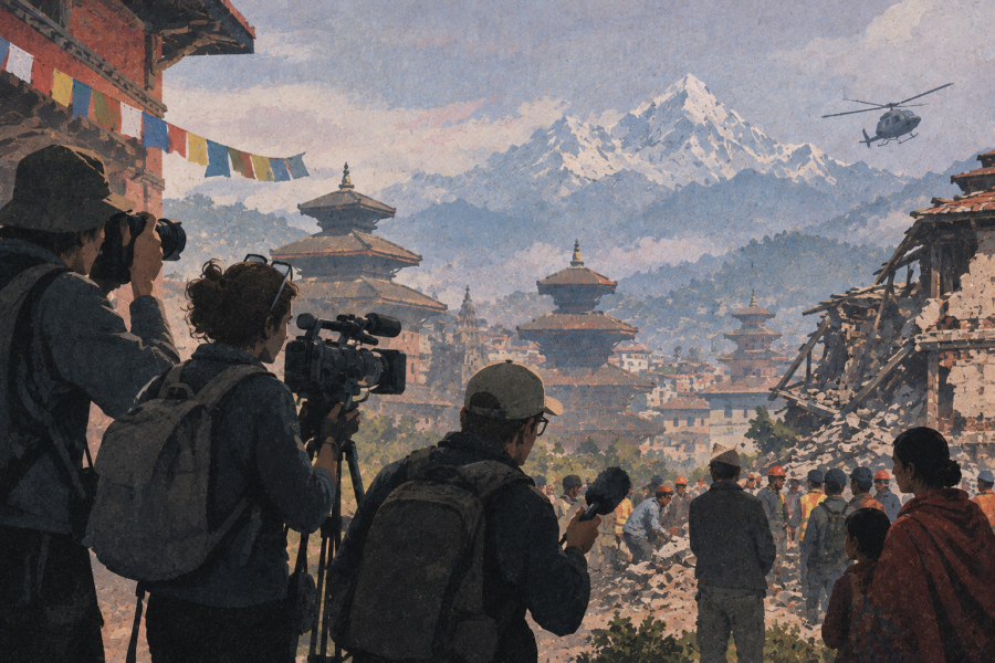 Disaster, royalty and revolution: What makes Nepal newsworthy?