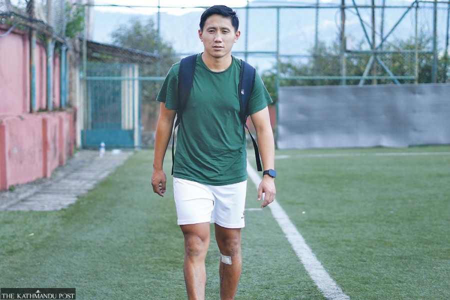 He dreamed of playing for Nepal. Now he’s fighting a battle off the pitch