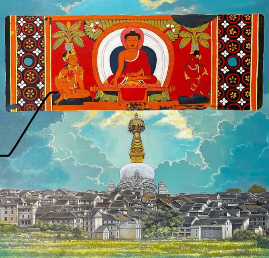 Ancient symbols, contemporary canvas