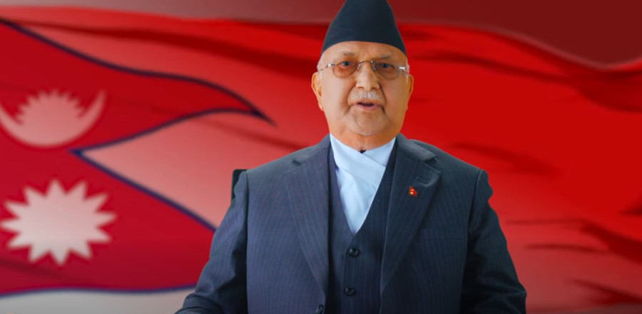 Oli asks voters to back UML to safeguard constitution