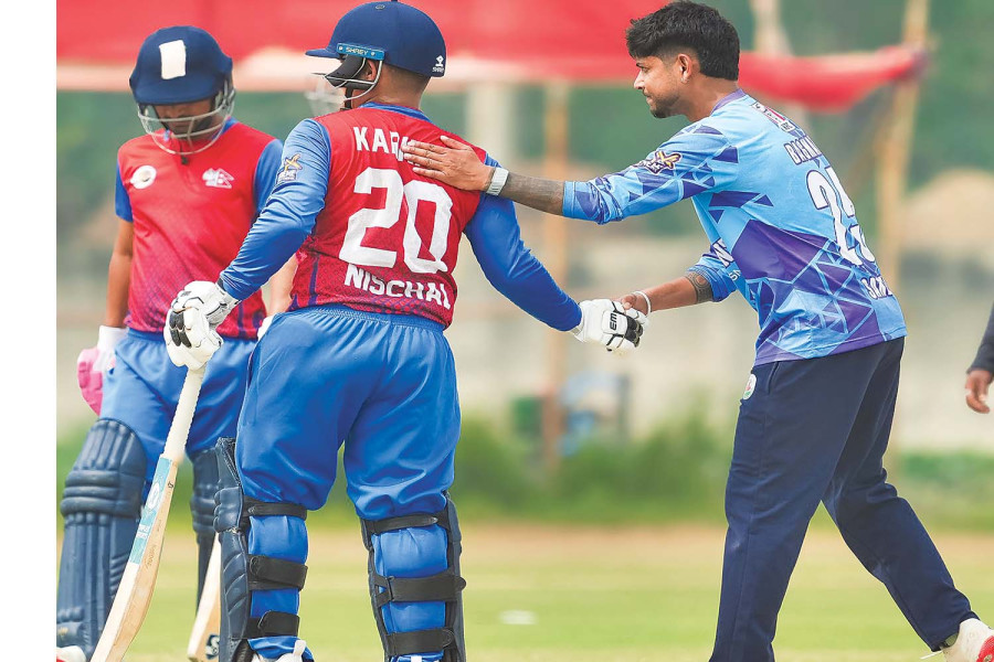 Lumbini defeat APF in Super Over
