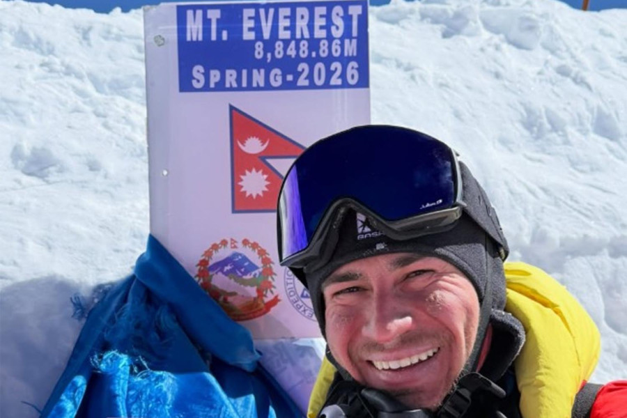 Russian climber with no legs scales Mt Everest on his arms alone