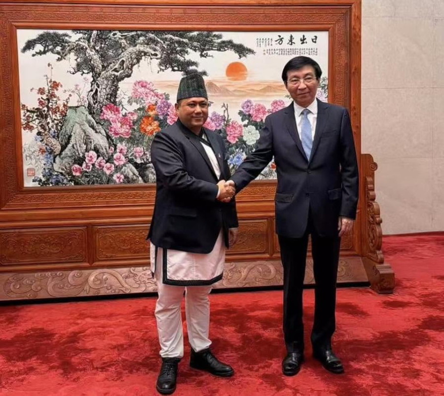 Khanal meets senior CPC leader Wang in Beijing