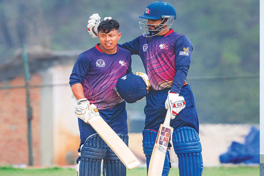 Police trounce Bagmati with record partnership between Kharel and Rana