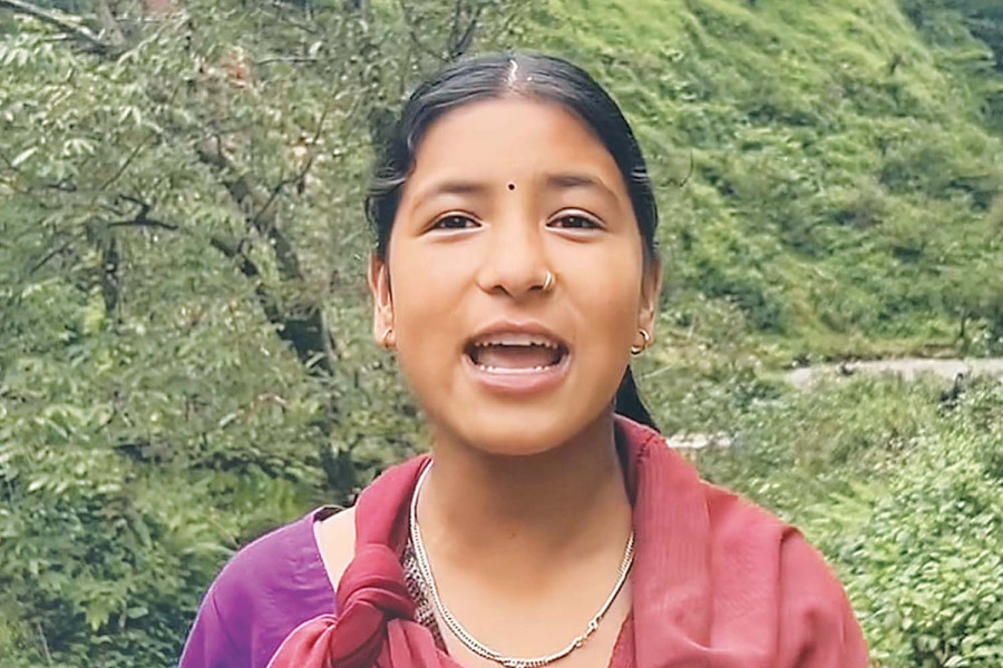 Teen goes viral after asking ex-PM Dahal to fix her village bridge 