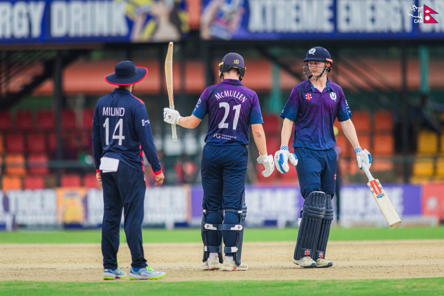 Scotland climbs to top in League-2 after defending highest ever ODI total at TU Ground