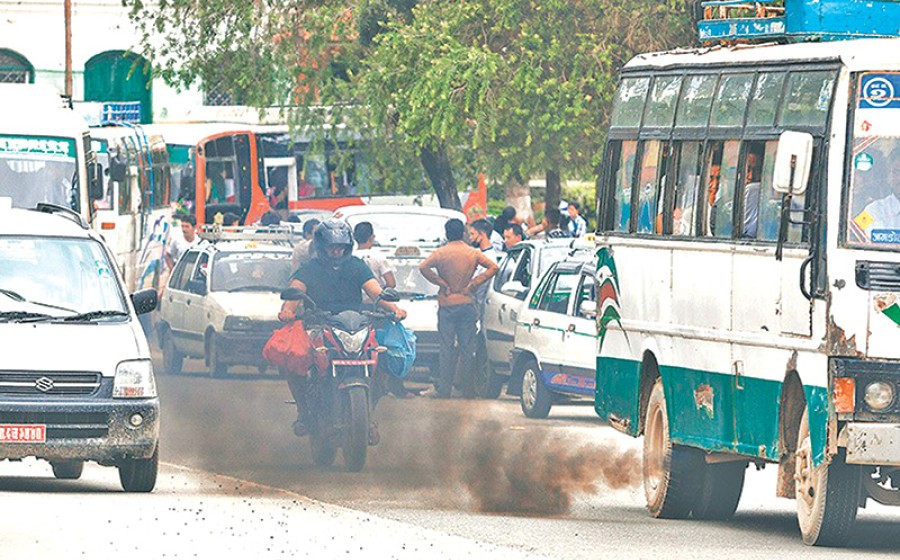 Diesel-run public vehicles are driving Kathmandu’s air pollution