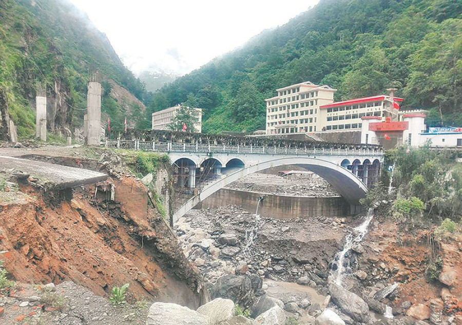 Nepal objects to China over construction of a safety wall along Bhote Koshi River