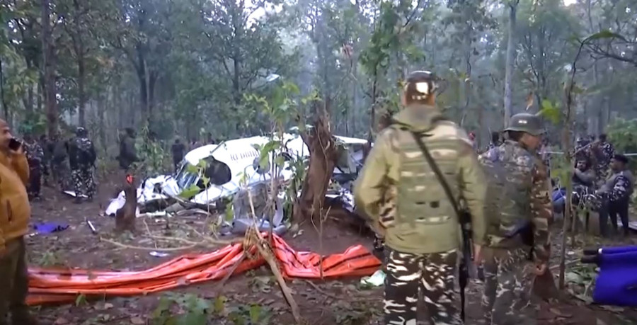 Seven killed in air ambulance crash in India’s Jharkhand state