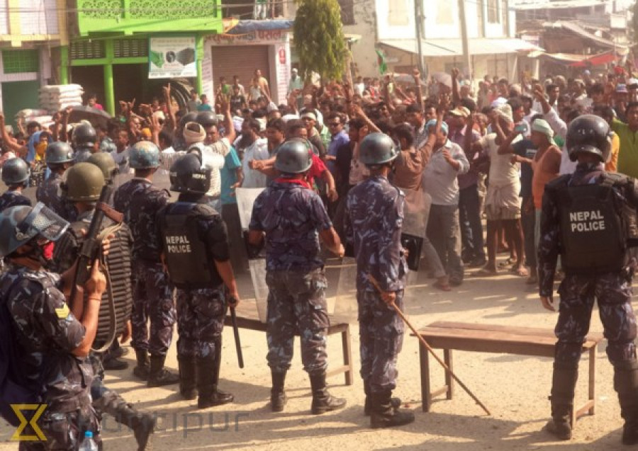 Protester injured in police firing