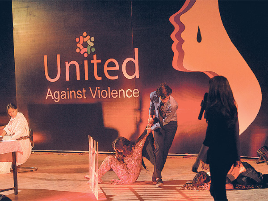 Students join awareness drive against gender-based violence