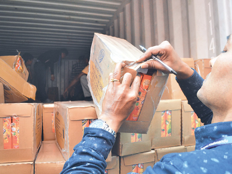 Dabur Nepal containers impounded in Birgunj