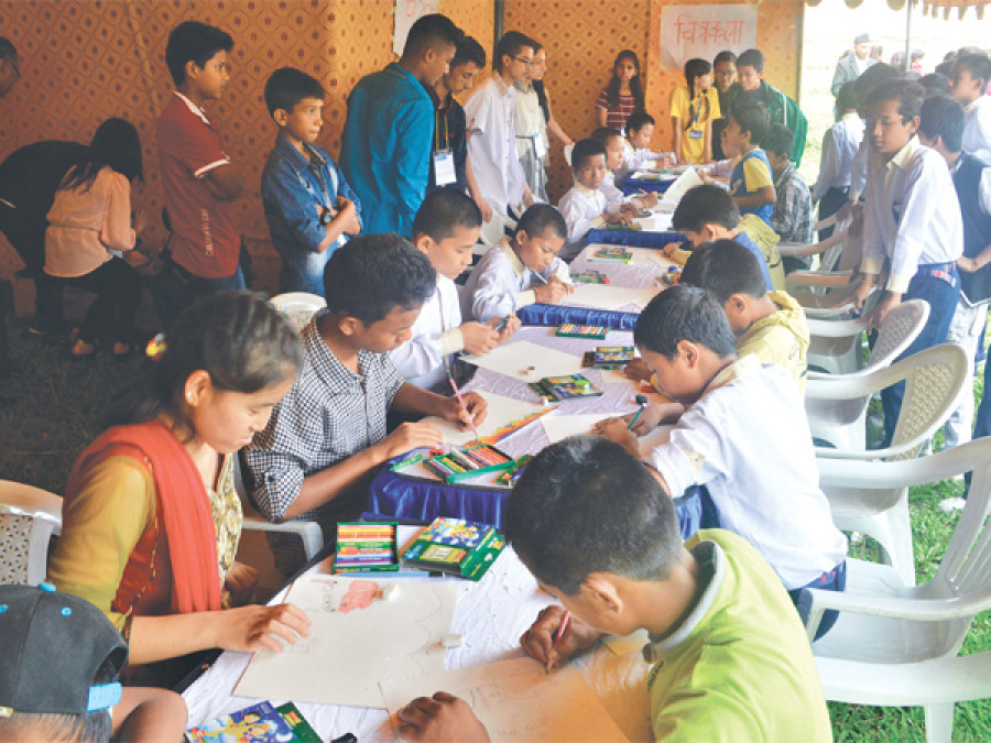 Children look for their share in constitution