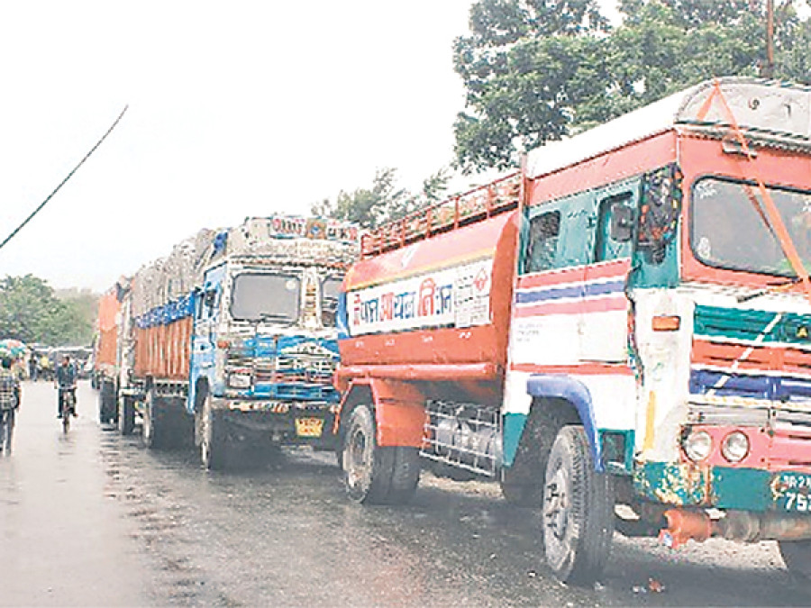 121 fuel tankers enter from south