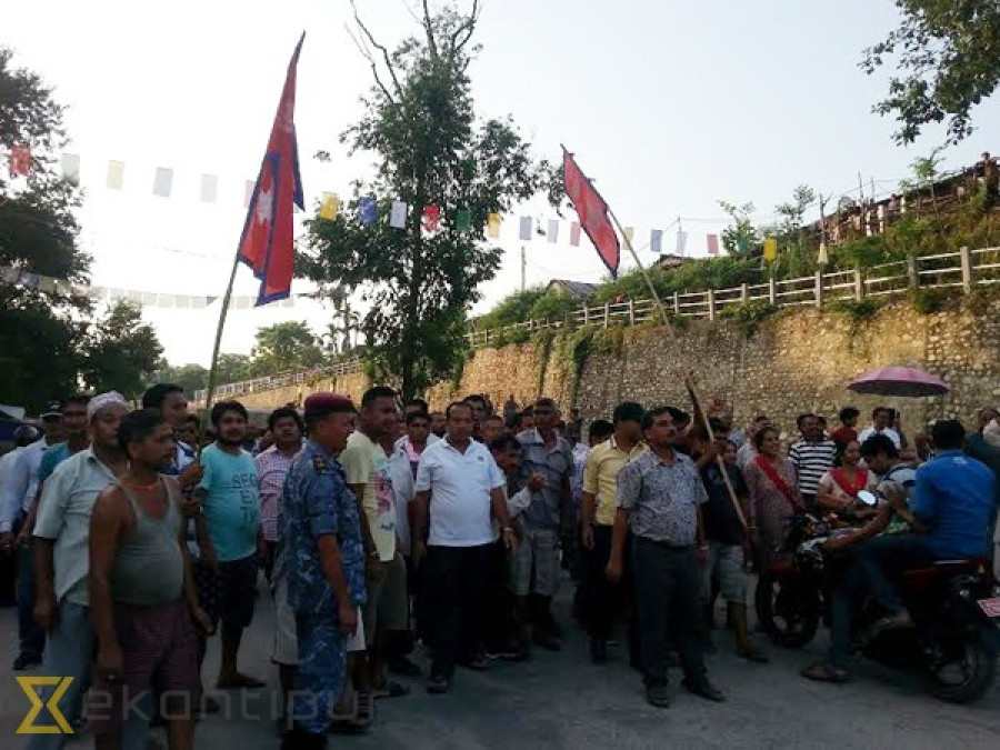 Border locals protest against India’s ‘undeclared blockade’
