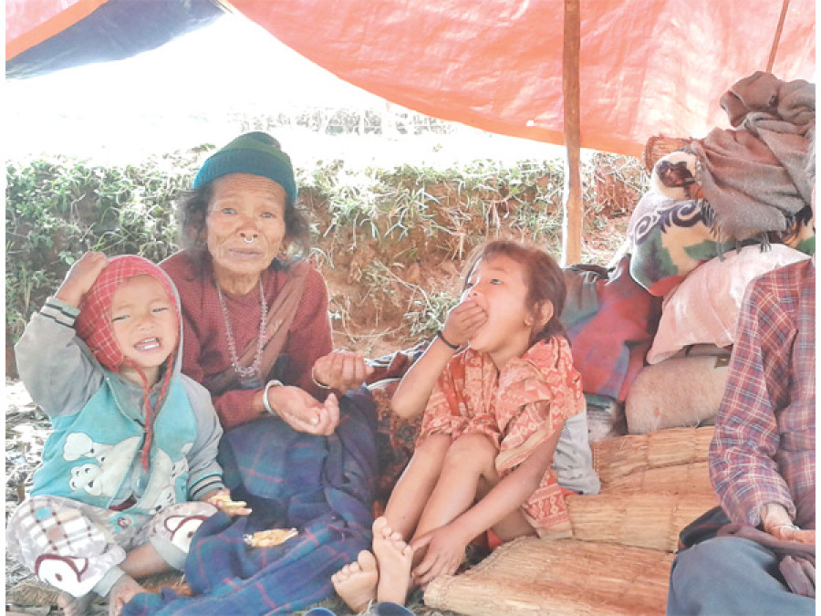 Displaced brace for harsh winter