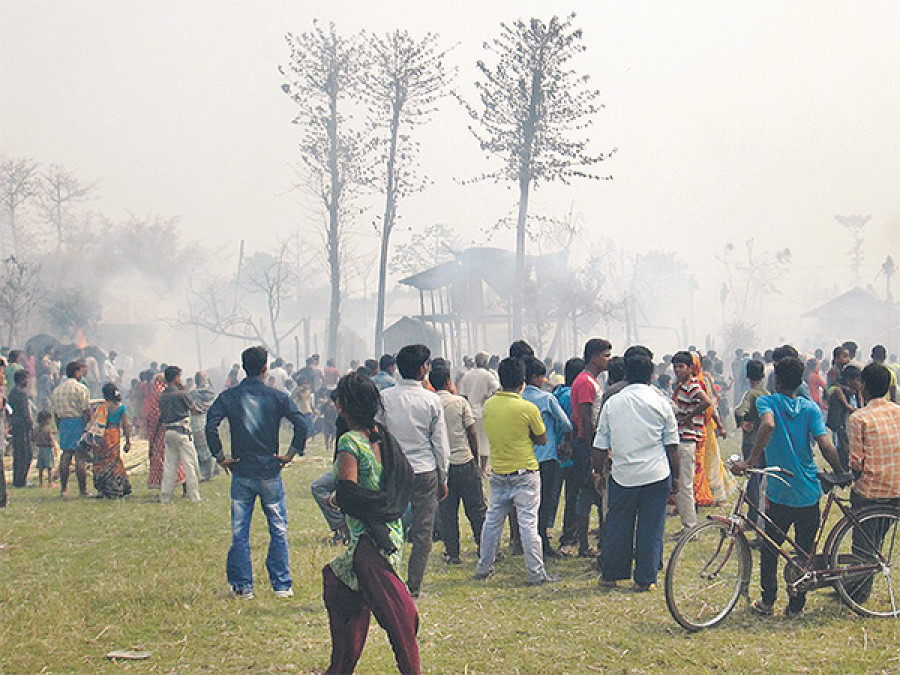 Man killed, 79 houses destroyed