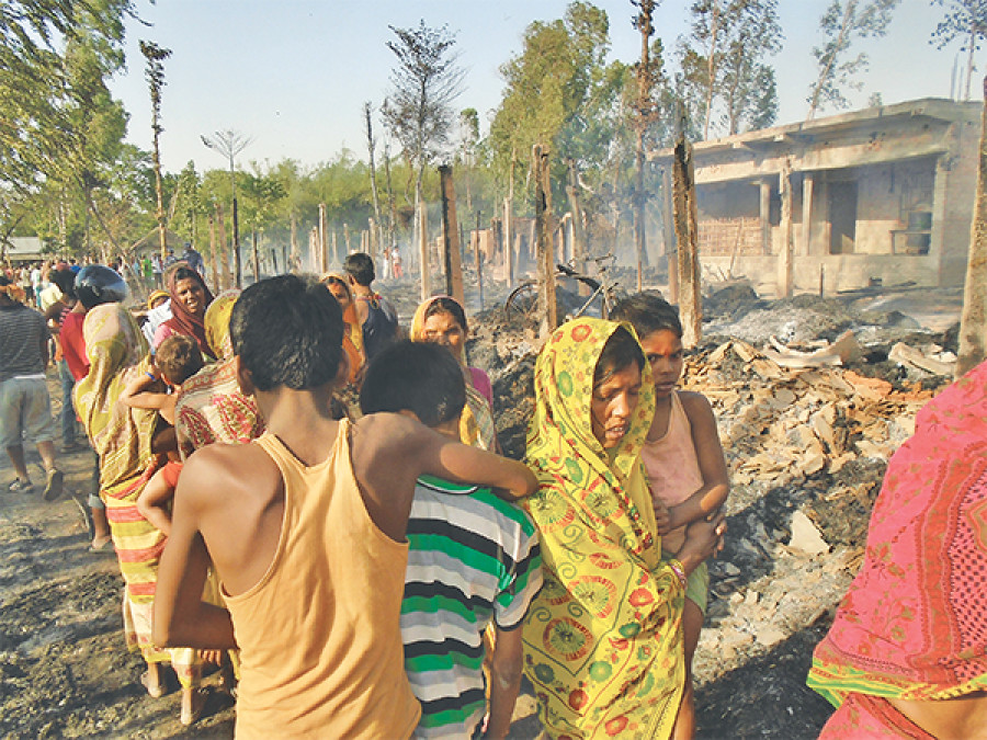 Fire destroys 160 houses in Saptari