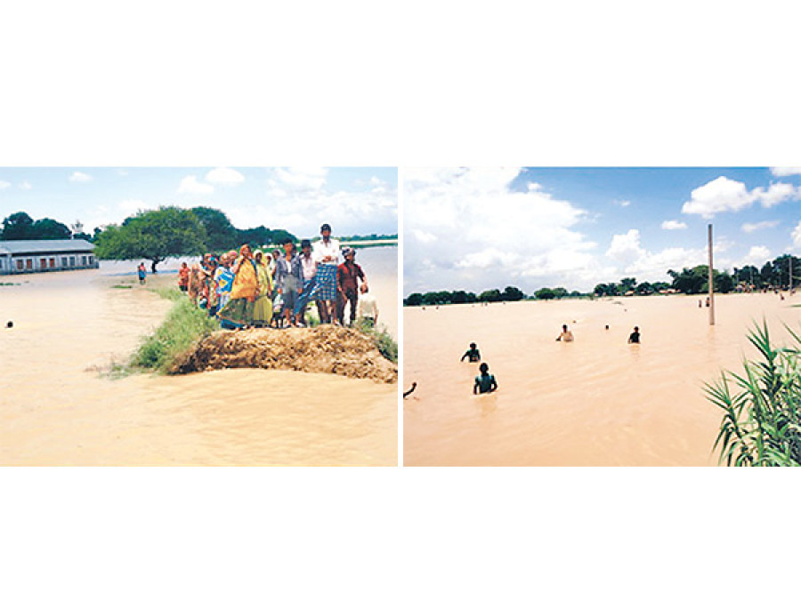 Dyke construction along Rapti river faces impediments