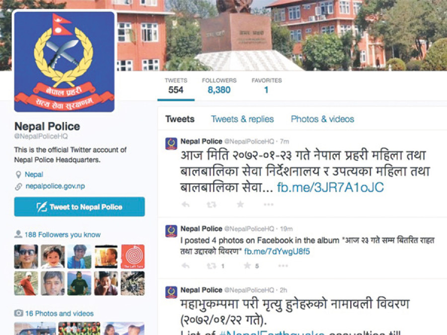 Netizens help Nepal Police in aid, rescue operations
