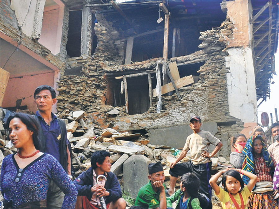 In the disaster zone