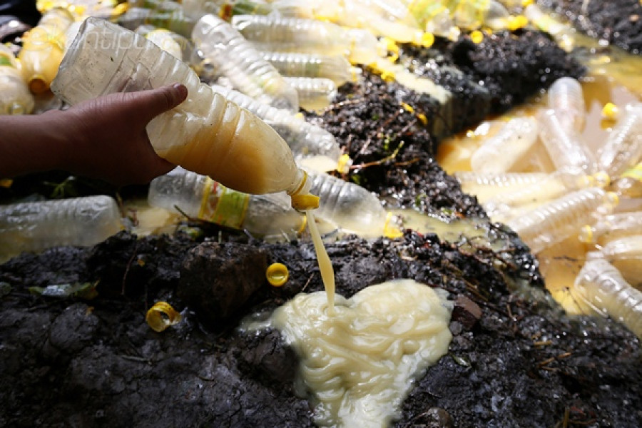 7,000 liters of relief oil disposed