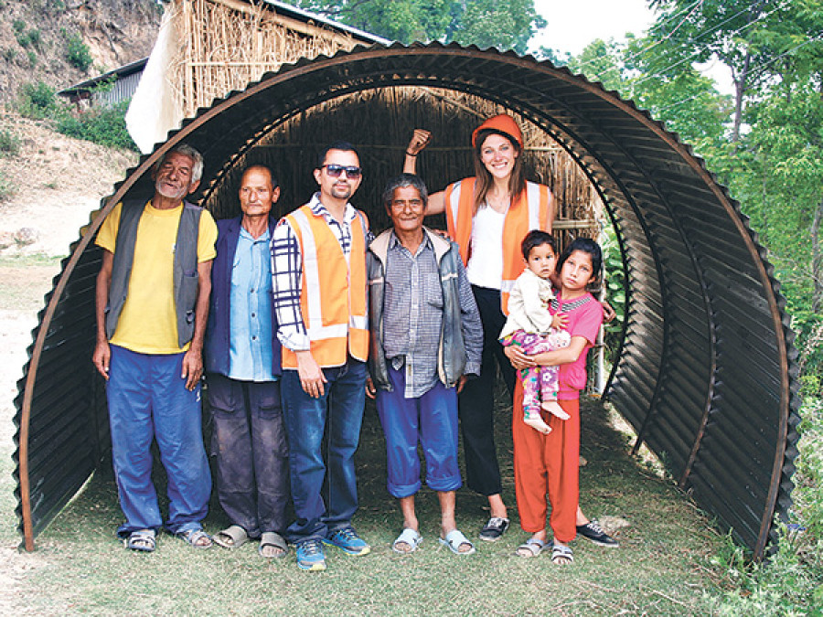 Tunnel shelters in Dukuchhap