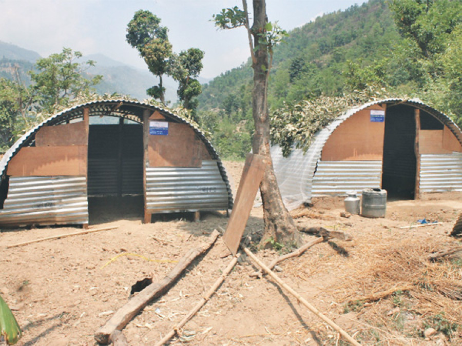 Tilganga builds tunnel homes