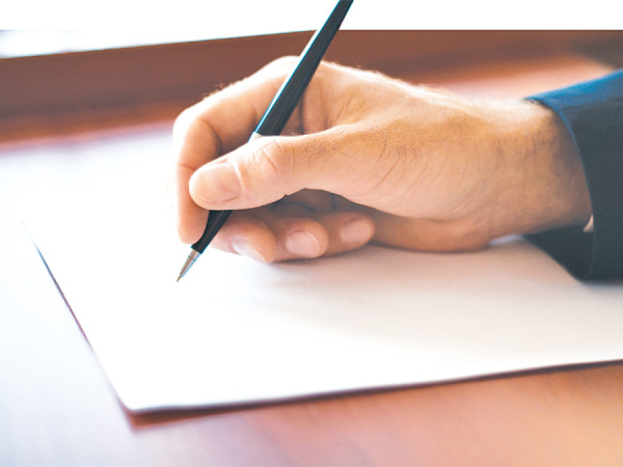 An experience with writing