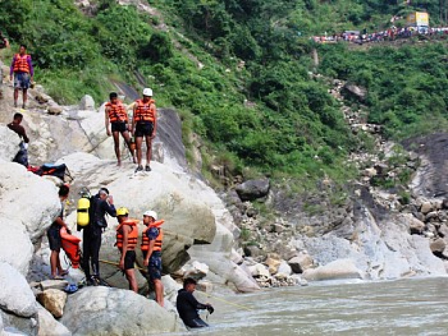 Process underway to recover passenger bus