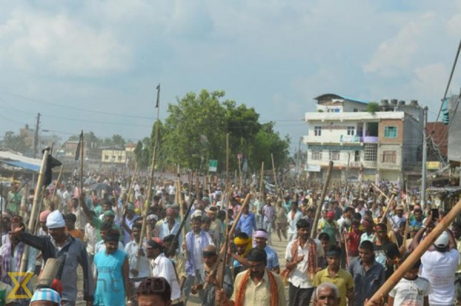 Demos continue in Tarai districts