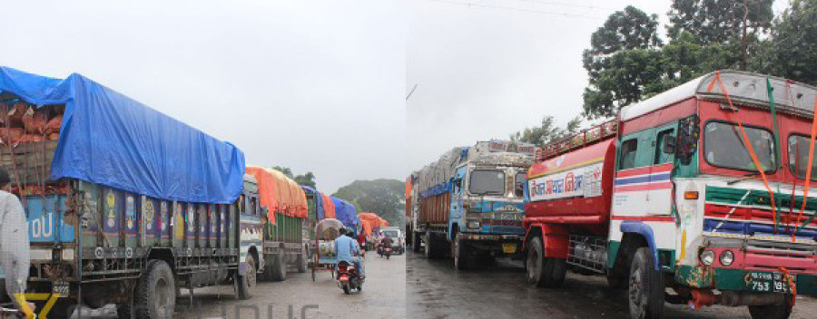 Indian border security force halts Nepal-bound goods carriers citing 'order from Delhi'