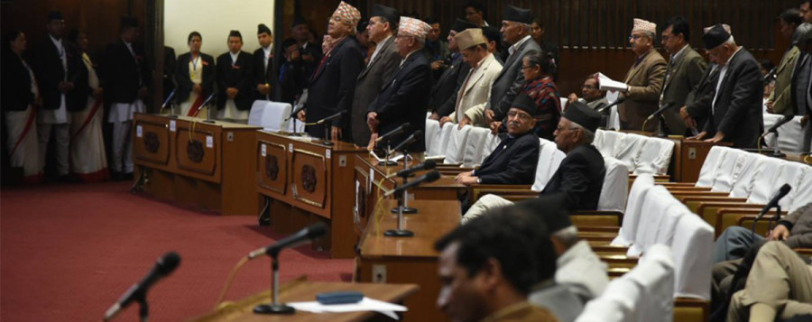UML obstructs parliament meet, calls amendment bill anti-national