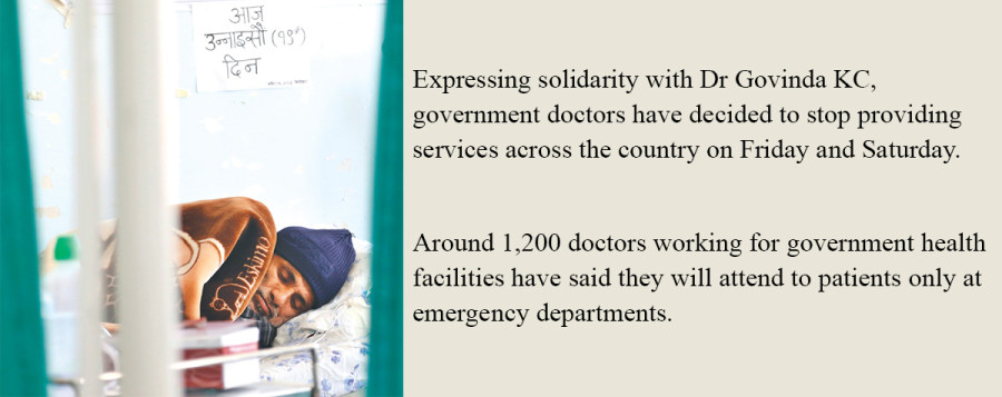 Govt doctors halt services to exert pressure to fulfil demands