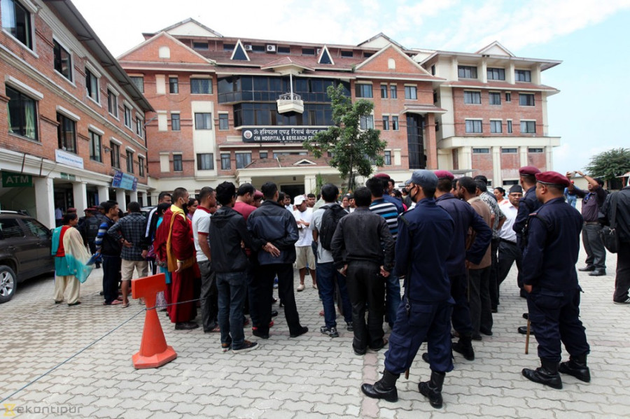 Om Hospital tense after patient dies in course of treatment