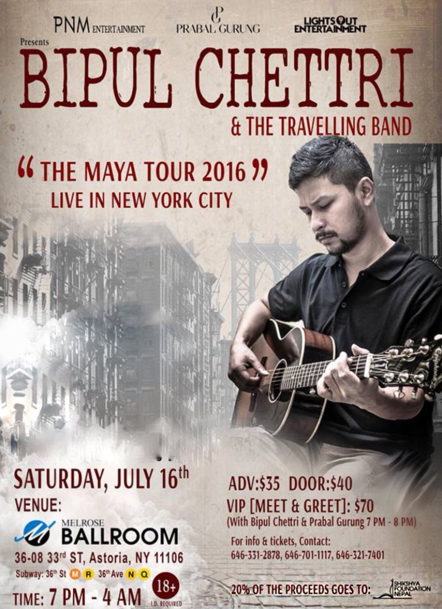 Bipul Chhetri to enthrall New York City